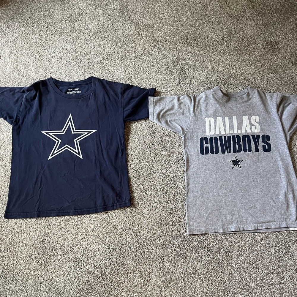 Dallas Cowboys Kids T-Shirt Set - Navy and Gray